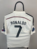Cristiano Ronaldo Real Madrid Heimtrikot 14/15 ENDGÜLTIGER DRUCK - S