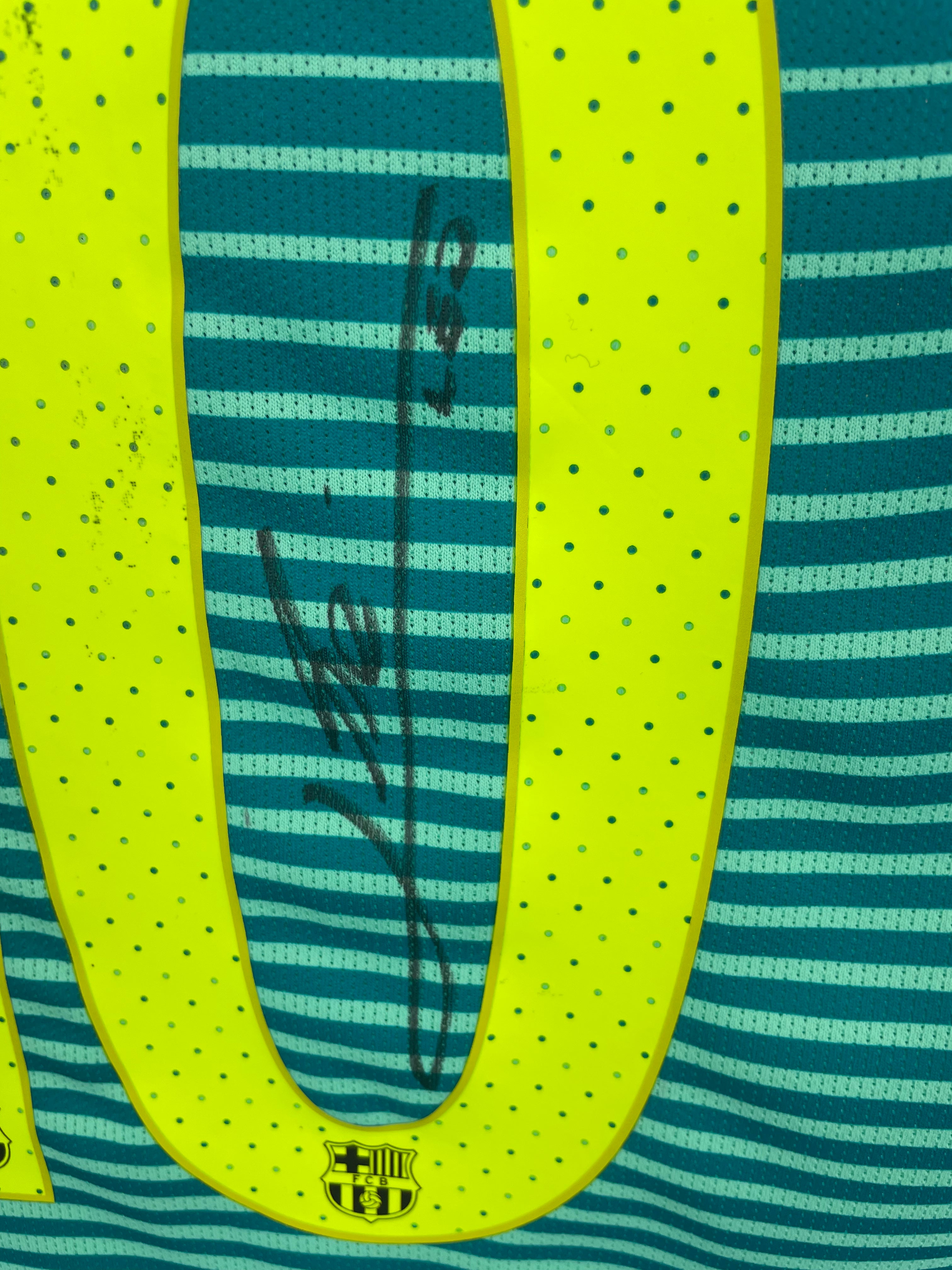 Lionel Messi Barcelona 16/17 SIGNERET Matchissue udebanetrøje - L