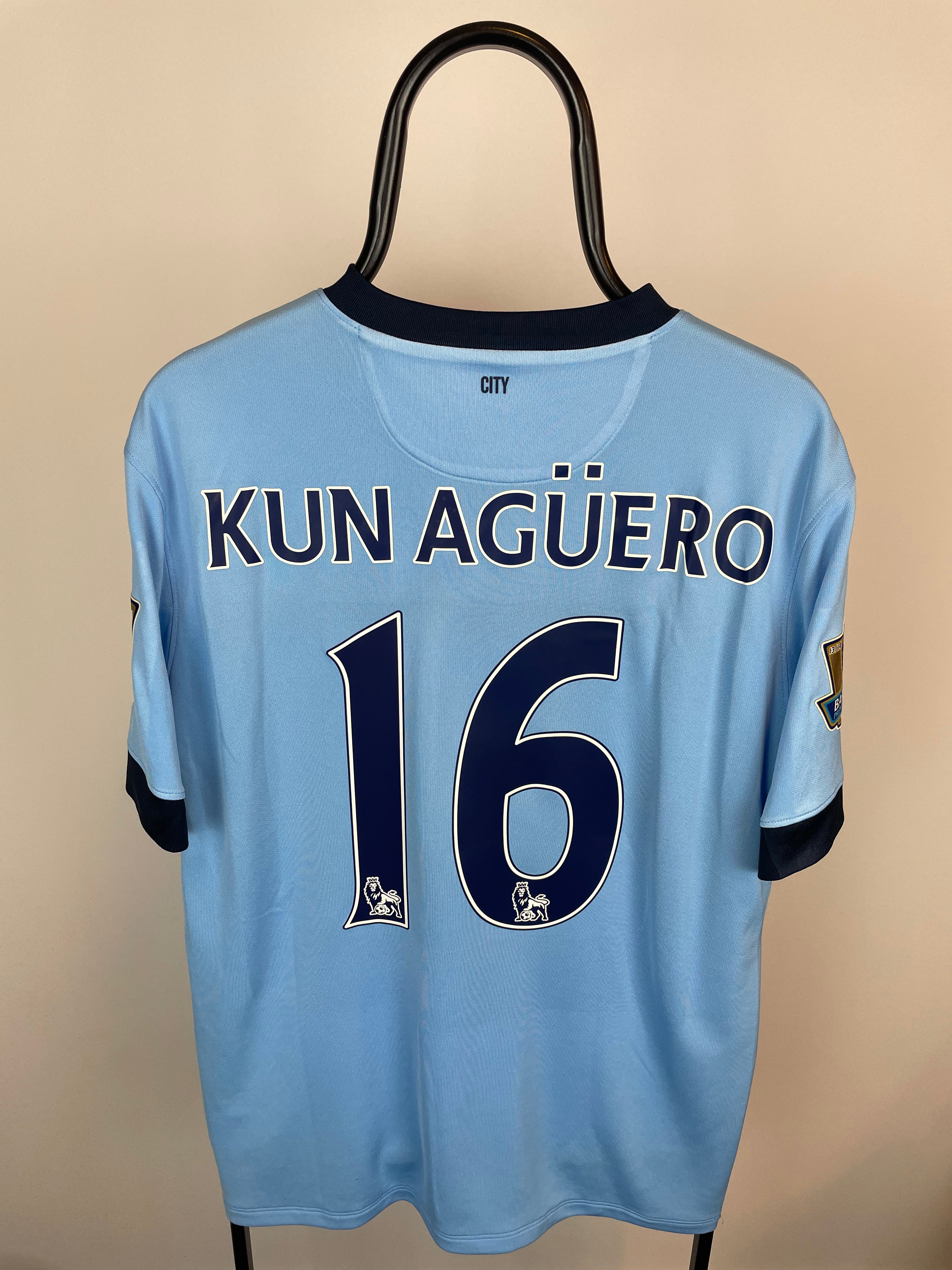 Sergio Kun Agüero Manchester City Heimtrikot 14/15 - L