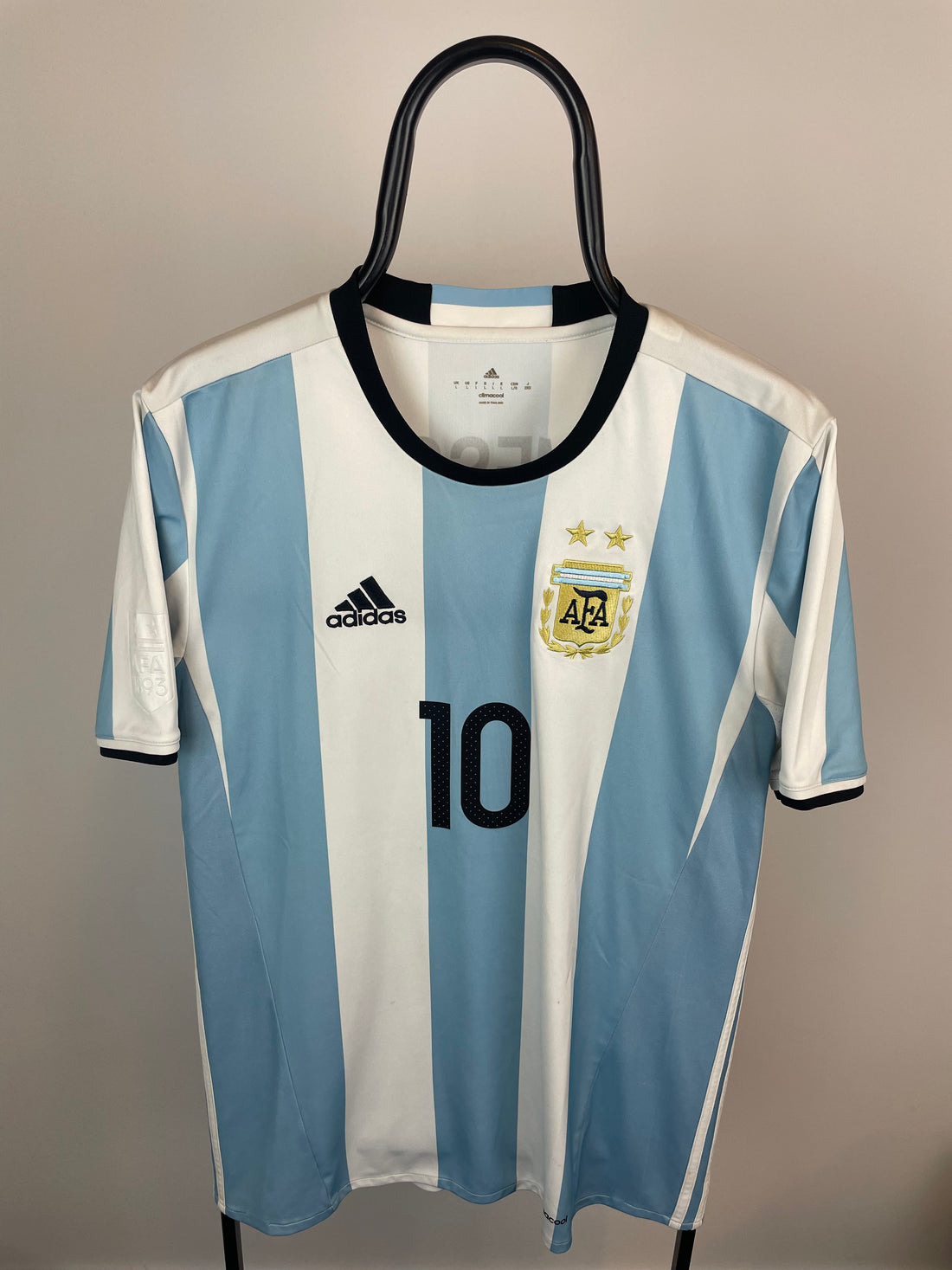 Lionel Messi Argentína 16/18 hjemmebanetrøje - L