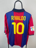 Rivaldo Barcelona 00/01 hjemmebanetrøje - L