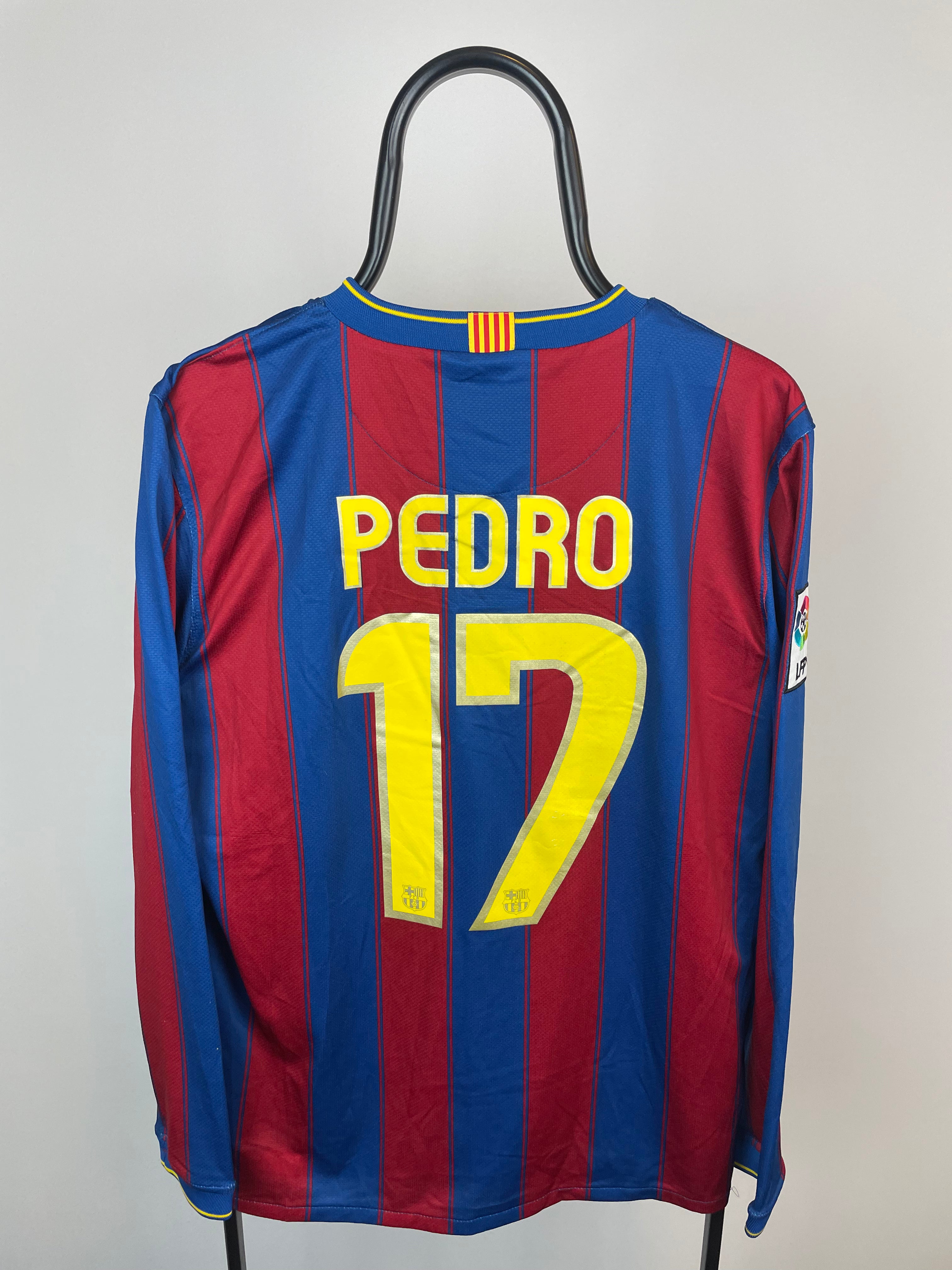 Pedro Barcelona 10/11 Langarm-Heimtrikot - M