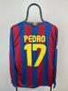 Pedro Barcelona 10/11 Langarm-Heimtrikot - M