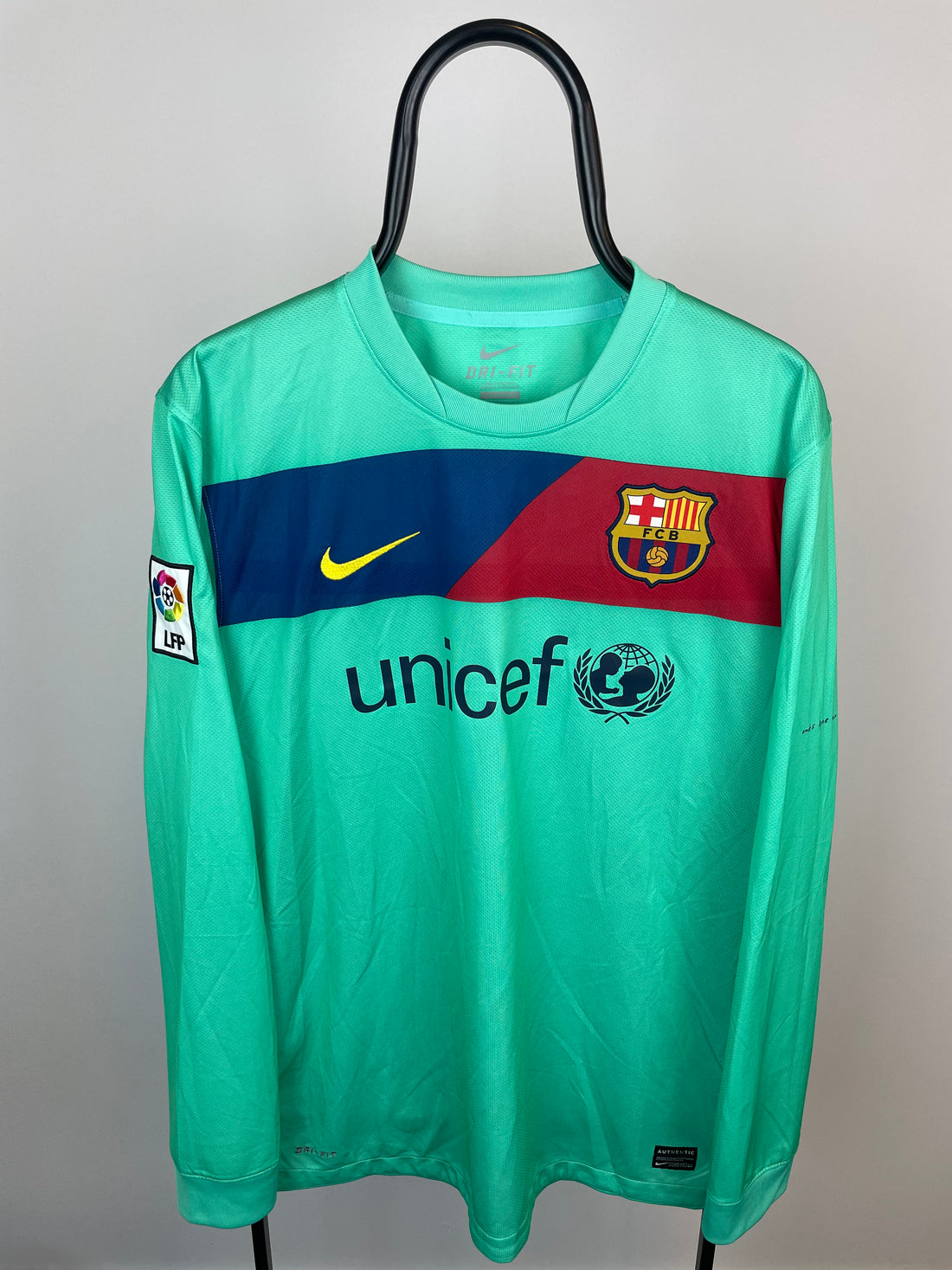 Sergio Busquets Barcelona 10/11 Langarm-Auswärtstrikot - L