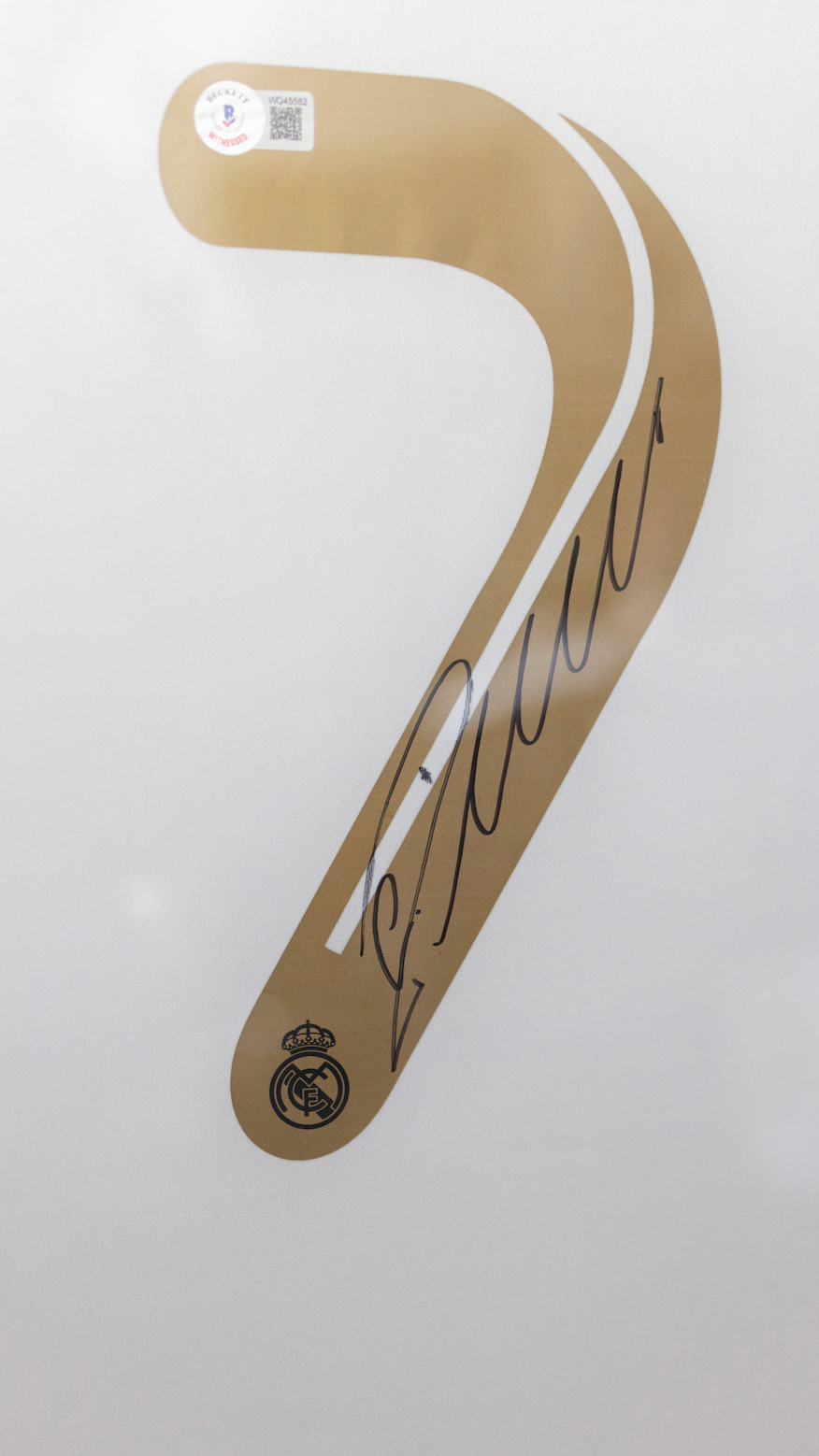 Cristiano Ronaldo Real Madrid 11/12 SIGNERET hjemmebanetrøje - L