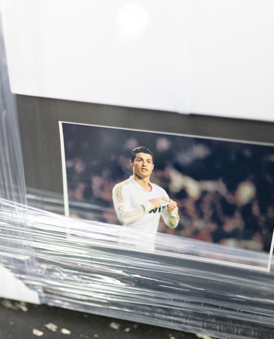 Cristiano Ronaldo Real Madrid 11/12 SIGNERET hjemmebanetrøje - L