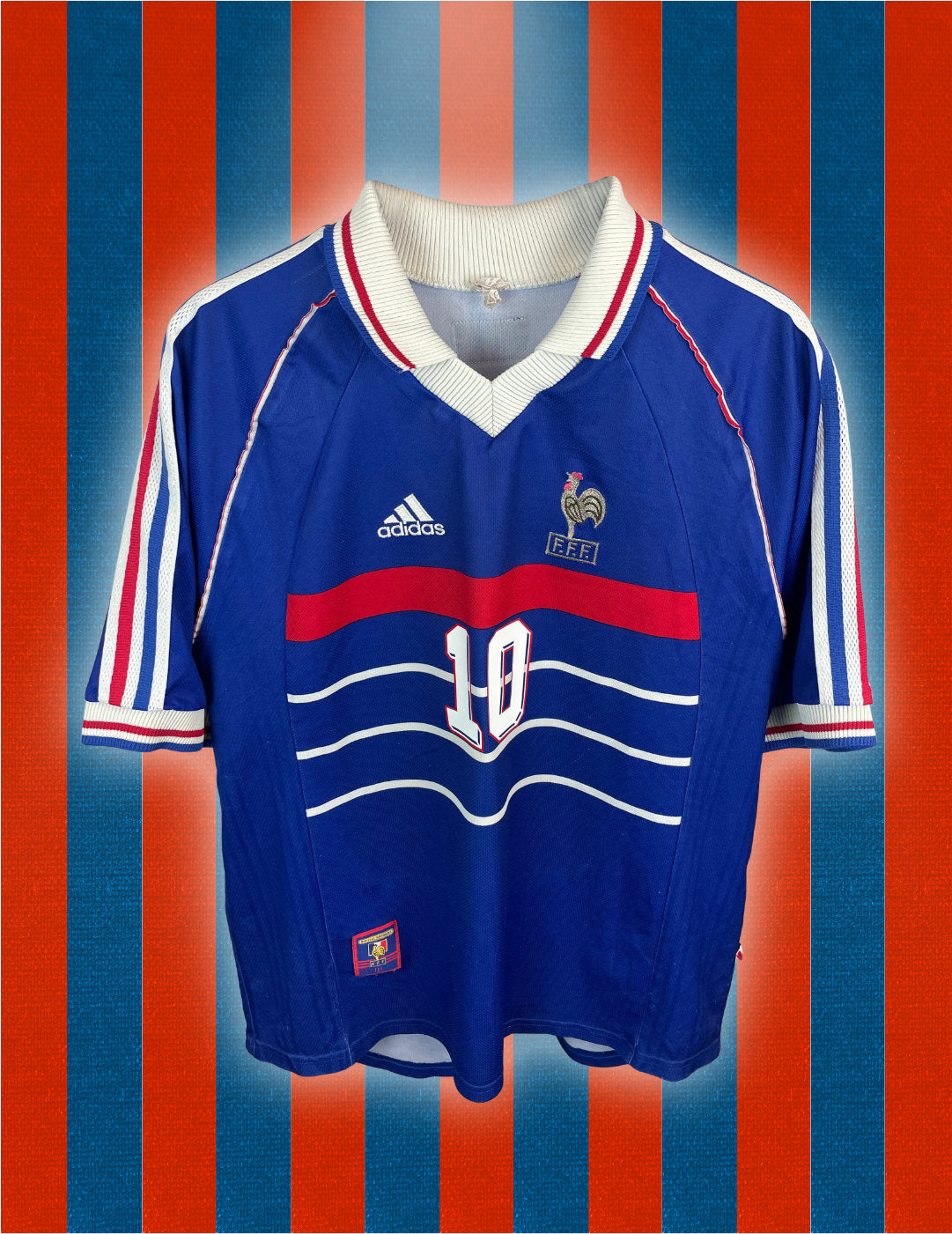 Zinedine Zidane Frankreich 98/00 Heimtrikot - L